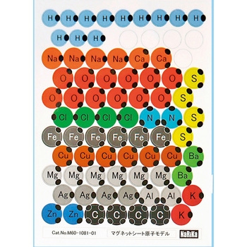 マグネットシート原子モデル ナリカ