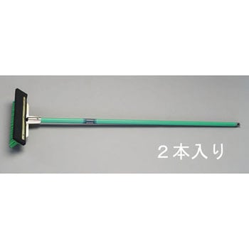 450x1380mm 床洗浄ブラシ(ラバー付/2個) エスコ