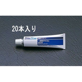 100g シリコーン(チューブ入・クリアー/20本) エスコ
