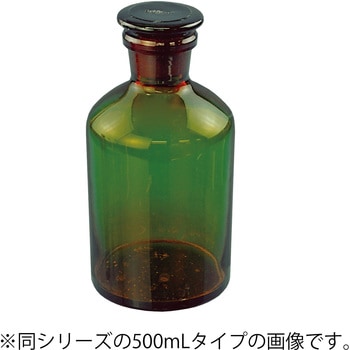 細口試薬びん (茶色) ナリカ