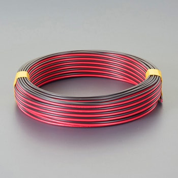 125V/7Ax50m スピーカーコード(赤/黒) - エスコ