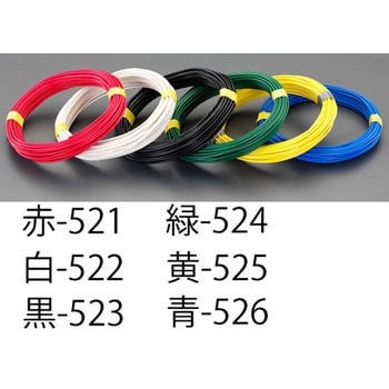 1.6mmx100m IV電線(単線/緑) エスコ