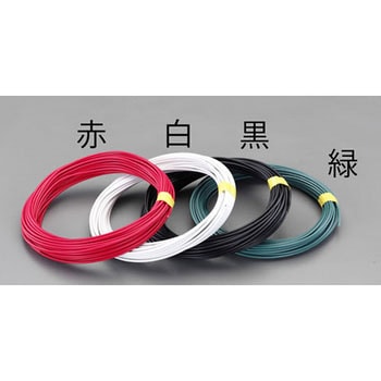 2.0mmx100m IV電線(単線/白) エスコ