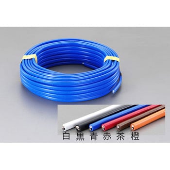 600V/18A/ 20m VAケーブル(2心/青) エスコ
