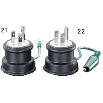 AC125V/15A 防水アースアダプター(逆接地型) エスコ