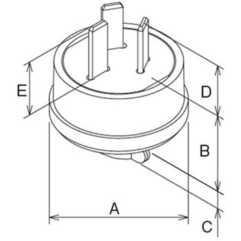 AC250V/15A プラグ(2P) エスコ