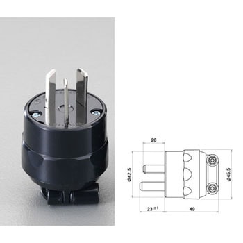 AC250V/20A プラグ(3P) エスコ