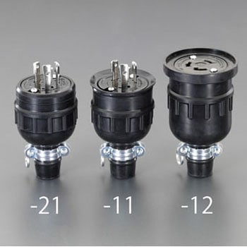 AC250V/30A 防水型引掛プラグ(接地2P) エスコ