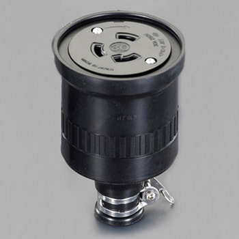 250V/30A 防水型引掛けコネクター(接地2P) エスコ