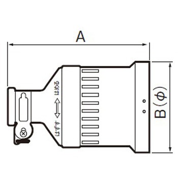 250V/20A 防水型引掛けコネクター(接地3P) エスコ