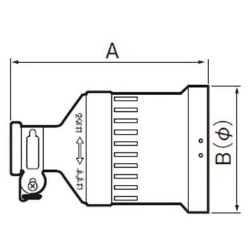250V/60A 防水型引掛けコネクター(接地3P) - エスコ
