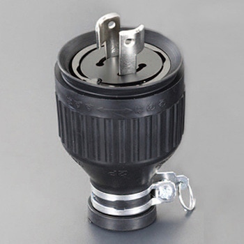 250V/20A 防水型引掛けプラグ(2P) エスコ