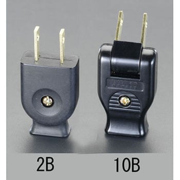 AC125V/15A ビームプラグ(黒) エスコ