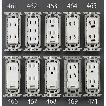 125V/15A 埋込コンセント (2口) エスコ