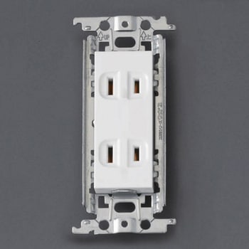125V/15A 埋込コンセント (2口) エスコ