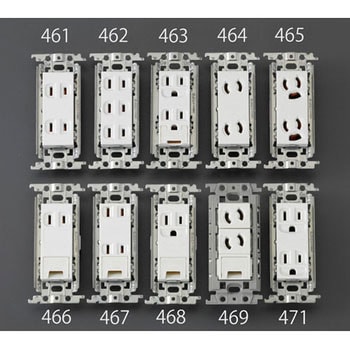 125V/15A 埋込コンセント (2口/接地付) エスコ