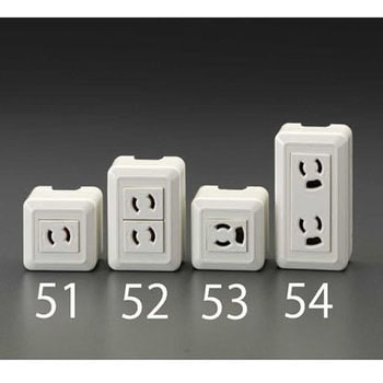 EA940CJ-51 125V/15A [角形] コンセント [1口][抜止め] 1個