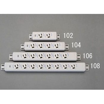 EA940CK-104 125V/15A 機器用抜け止め接地コンセント(4個口) 1個