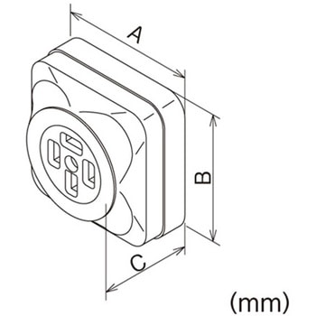 250V/20A コンセント(2P) エスコ