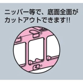 98x108x35mm パネルボックス(2個用) エスコ