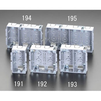 98x154x35mm パネルボックス(3個用) エスコ