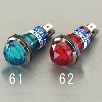 Φ15.2mm 表示灯ネオンブラケット(赤) エスコ