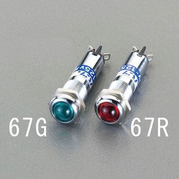 Φ 9.2mm 表示灯ネオンブラケット(赤) エスコ