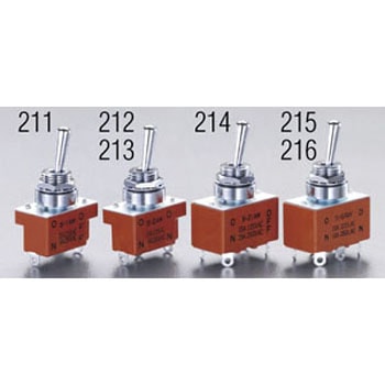 125V/15A(12mm) 単極双投/トグルスイッチ(防水型) エスコ