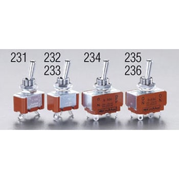 125V/15A(12mm) 単極単投/トグルスイッチ エスコ