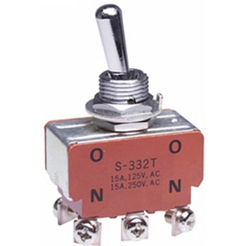 125V/15A(12mm) 2極双投/トグルスイッチ エスコ