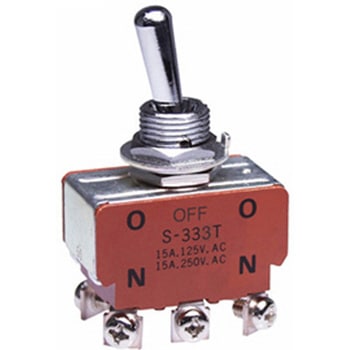125V/15A(12mm) 2極双投/トグルスイッチ エスコ