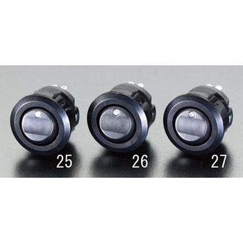 125V/10A LEDランプロッカースイッチ(赤) エスコ