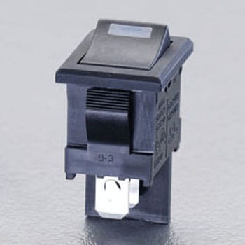 125V/10A単極単投LED照光ロッカースイッチ/高容量型 エスコ
