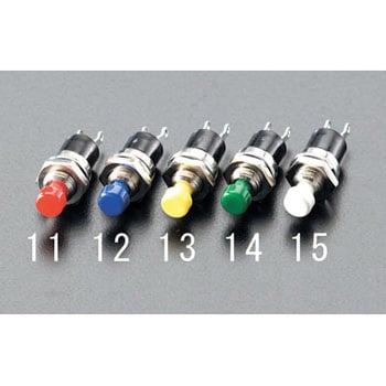 125V/500mA プッシュスイッチ エスコ