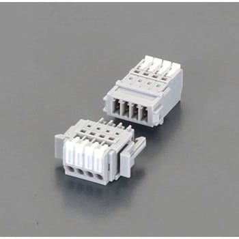 300V/5A スクリューレス端子台(2P) エスコ