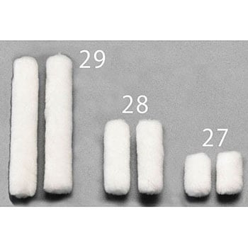 100mm(3mm) 交換用スモールローラー(短毛/2本) エスコ