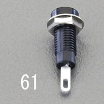 [Φ6.1x5mm穴/5A]チップジャック[黒] エスコ