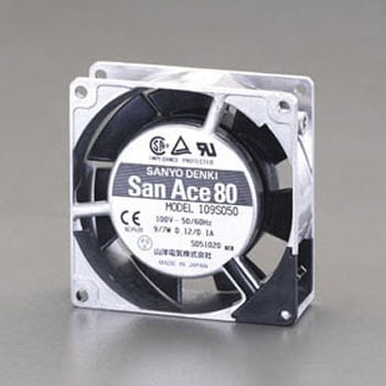 80x 80mm/38mm(AC100V) ファン エスコ