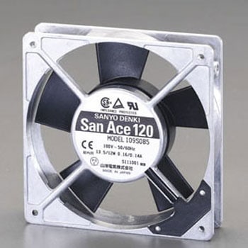 120x120mm/38mm(AC200V) ファン エスコ