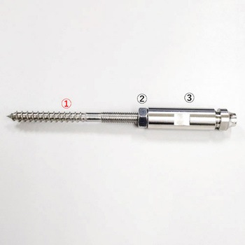 M6x 70mm スクリューボルト(ステンレス製) エスコ