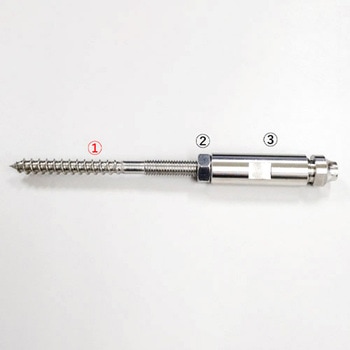 M8x100mm スクリューボルト(ステンレス製) エスコ