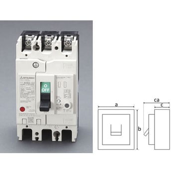 EA940MN-36 AC100-440V/ 60A/3極 漏電遮断器(フレーム60) 1個 エスコ