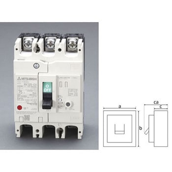 AC100-440V/100A/3極 漏電遮断器(フレーム100) エスコ