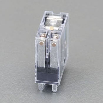 DC 24V/2c/ 5A[LED付]リレー(スリム・ダイオード内蔵) エスコ