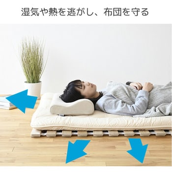 KSRM2-S(NA) 桐 ロール式 すのこベッド YAMAZEN(山善