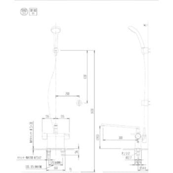 RBF-822 サーモスタット付き シャワーバス水栓 1個 LIXIL(INAX) 【通販