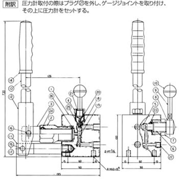 手動油圧ポンプ 山本水圧工業所
