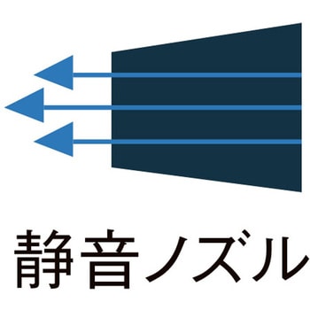 エアーブローガン(静音ノズル・プラグ付) エスコ