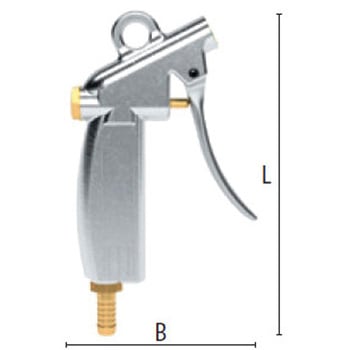 エアーブローガン(エアーシールドノズル・プラグ付) エスコ