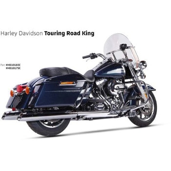 IRONHEAD(アイアンヘッド) HARLEY-DAVIDSON TOURING ROAD KING(ツーリング ロードキング)'06-'16 HC2-1C 2本出し スリップオン マフラー MAD MAX(マッドマックス)